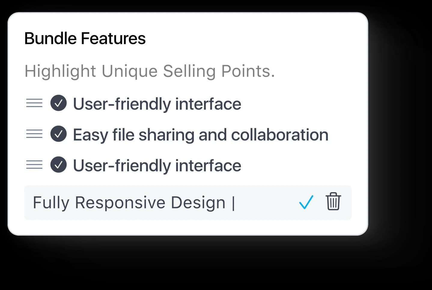 add features bundle