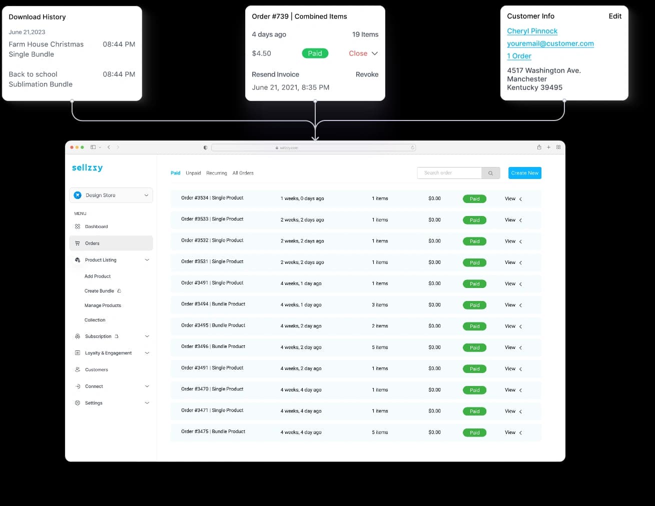 Order management hero