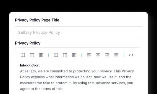 Generate privacy policy