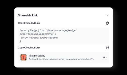 Generate sharable link
