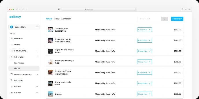 Manage subscriptions
